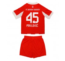 Bayern Munich Aleksandar Pavlovic #45 Koszulka Podstawowa dzieci 2025-26 Krótki Rękaw (+ krótkie spodenki)